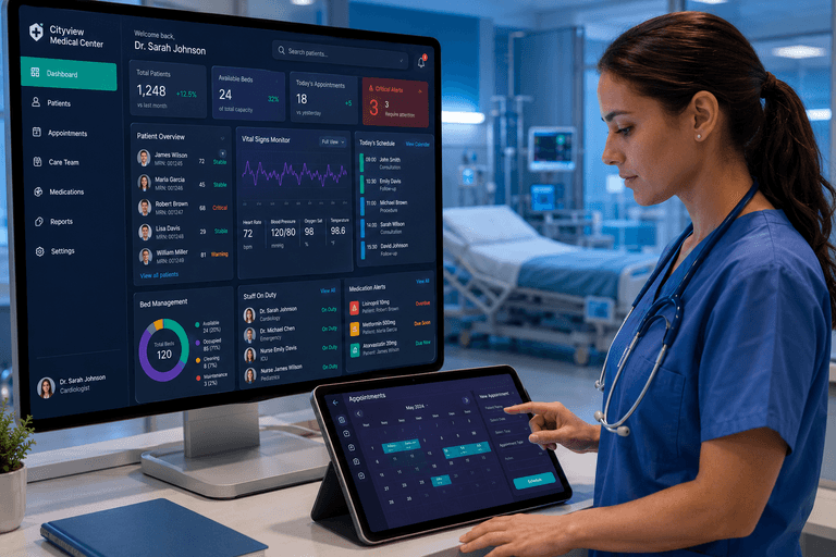 Hospital Management service illustration