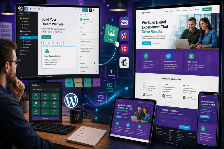 WordPress Websites service illustration